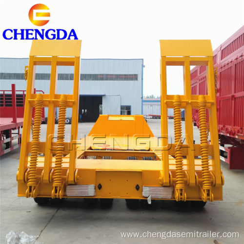 High quality 4 axles lowbed semi trailer